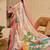 Beige shimmer printed zari saree with unstitched blouse piece.