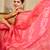 Gajari shimmer printed zari saree with unstitched blouse piece.