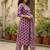 Women Printed Regular Thread Work Pure Cotton Kurta with Trousers & With Dupatta