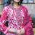 Floral Printed Round Neck Straight Kurta With Trousers & Dupatta