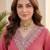 Women Striped Regular Thread Work Kurta with Trousers