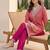 Women Striped Regular Thread Work Kurta with Trousers