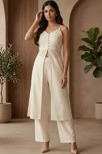 Women Regular Kurta with Trousers