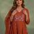 Women Floral Embroidered Empire Thread Work Chanderi Cotton Kurta with Trousers & With Dupatta