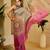 Multi color shimmer printed zari saree with unstitched blouse piece.
