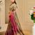 Multi color shimmer printed zari saree with unstitched blouse piece.