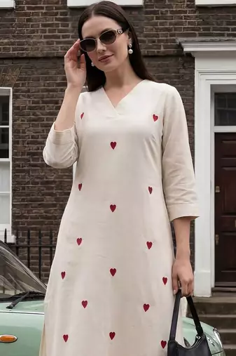 Women Ethnic Motifs Embroidered Regular Thread Work Kurta with Palazzos