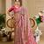 Beige shimmer printed zari saree with unstitched blouse piece.