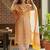 Ethnic Motifs Printed Round Neck Straight Kurta With Pyjamas & Dupatta