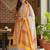 Ethnic Motifs Printed Round Neck Straight Kurta With Pyjamas & Dupatta