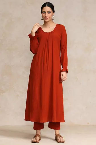 Women Empire Kurta with Trousers