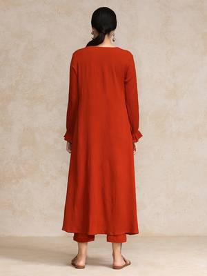 Women Empire Kurta with Trousers 5