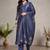 Women Ethnic Motifs Printed Regular Chanderi Silk Kurta with Trousers & With Dupatta