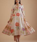 Women Floral Printed Regular  Cotton Kurta with Trousers