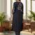Women Ethnic Motifs Embroidered Panelled Thread Work Kurta with Trousers