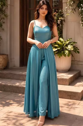 The Livia Women Front Slit Kurta Set