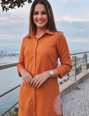 Women Ethnic Motifs Regular Thread Work Kurta with Trousers 5