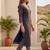 Women Ethnic Motifs Printed Regular Thread Work Kurta with Trousers & With Dupatta