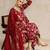 Women Floral Printed Regular Beads and Stones  Cotton Kurta with Trousers & With Dupatta