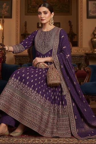 Women Ethnic Motifs Printed Panelled Kurta with Churidar & With Dupatta