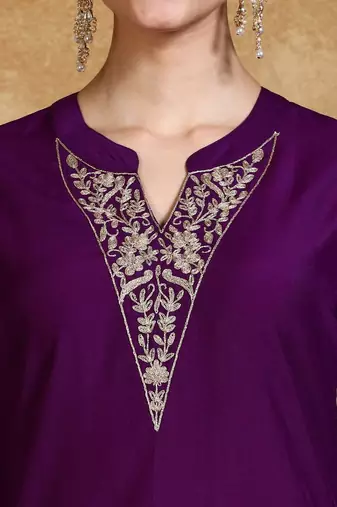 Women Floral Embroidered Kurta with Trousers & Dupatta