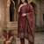 Women Woven Design Regular Kurta with Trousers & With Dupatta