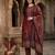 Women Woven Design Regular Kurta with Trousers & With Dupatta