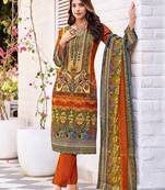 Women Printed Regular Beads and Stones Kurta with Trousers & With Dupatta