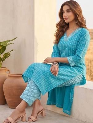 Women Ethnic Motifs Printed Regular Kurta with Trousers & With Dupatta 2
