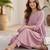Women Regular Silk Crepe Kurta with Trousers