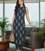 Women Ethnic Motifs Printed Regular Kurta with Trousers