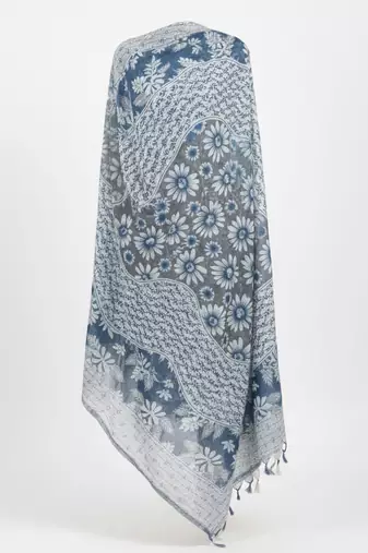 Women Floral Printed Regular Pure Cotton Kurta with Trousers & With Dupatta