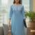 Women Ethnic Motifs Embroidered Regular Thread Work Kurta with Trousers