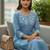 Women Ethnic Motifs Embroidered Regular Thread Work Kurta with Trousers