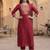 Women Regular Patchwork Kurta with Trousers