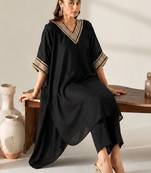 Women Ethnic Motifs Yoke Design Regular Kurta with Trousers