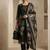 Women Floral Printed Regular Chanderi Silk Kurta with Trousers & With Dupatta