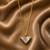 18k gold plated mop triangle pendant necklace
