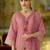 Women Floral Embroidered Cotton Kurta with Trouser & Dupatta