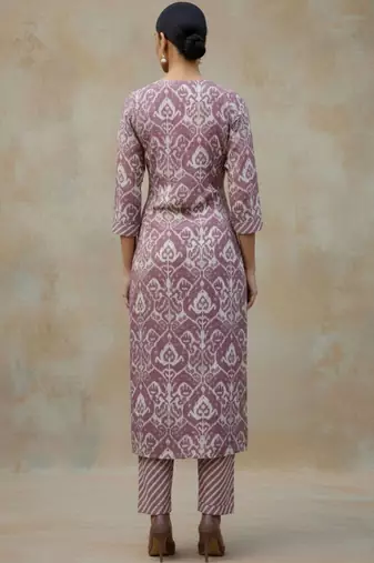 Women Floral Printed Regular Pure Cotton Kurta with Trousers & With Dupatta