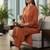 Women Regular Silk Crepe Kurta with Trousers