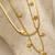 18k gold plated layered star charm necklace