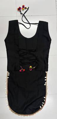 Multicolor rayon u neck embroidered blouse | navratri garba & dandiya outfit 3