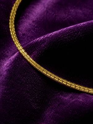18k gold plated snake chain hasli necklace 3