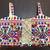 Multicolor rayon square neck embroidered blouse | navratri garba & dandiya outfit