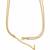 18k gold plated double layer ad heart necklace