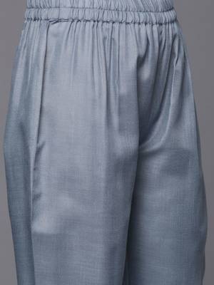 Thread work Kurta with Trouser and Printed Dupatta 4