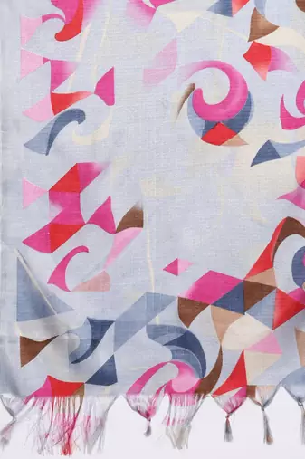 Thread work Kurta with Trouser and Printed Dupatta