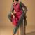 Women Colourblocked Regular Kurta with Trousers