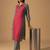 Women Colourblocked Regular Kurta with Trousers